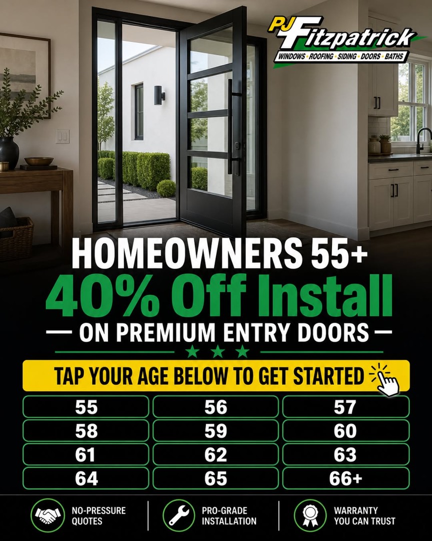 PJ Fitzpatrick door static: 55+ tap-your-age grid